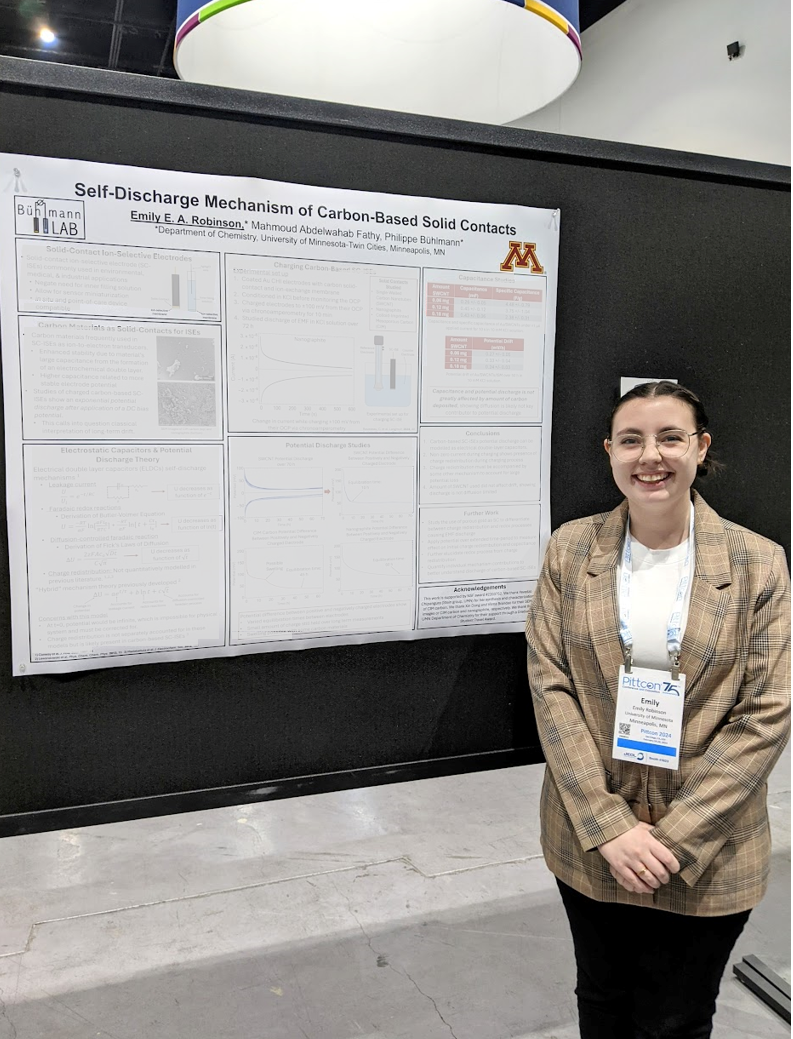  Congratulations to Emily on the award for her poster presented at the Pittsburgh Conference on Analytical Chemistry and Spectroscopy!